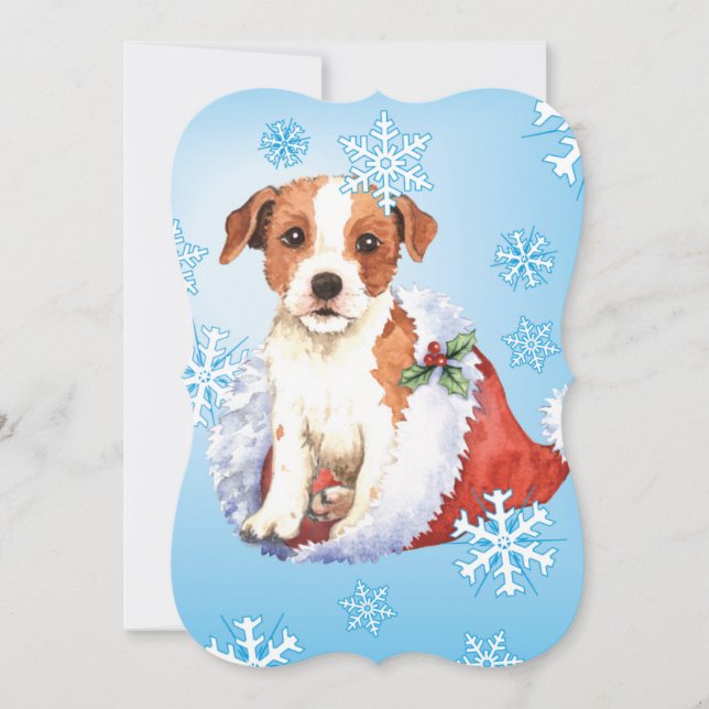 Cartes Pour Fêtes Annuelles Happy Howlidays Parson Russell Terrier (Devant)