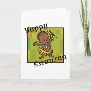 Cartes Pour Fêtes Annuelles Happy Kwanzaa little boy