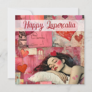 Cartes Pour Fêtes Annuelles Happy Lupercalia Vintage Heart Collage Valentine