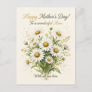 Cartes Pour Fêtes Annuelles Happy Mother’s Day to a wonderful Mom 