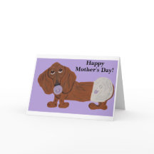 Happy Mother's Day Baby Dachshund