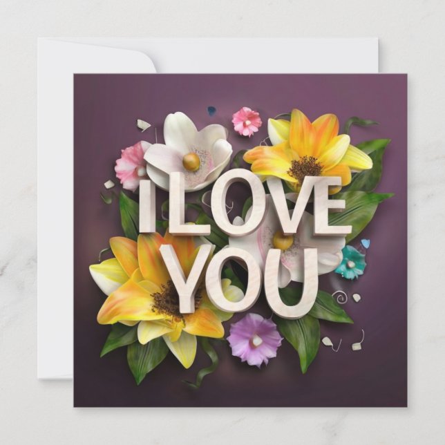 Cartes Pour Fêtes Annuelles Happy mothers days card with flowers (Devant)