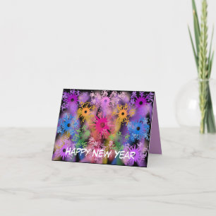 Cartes Pour Fêtes Annuelles Happy New Year Fireworks Cards