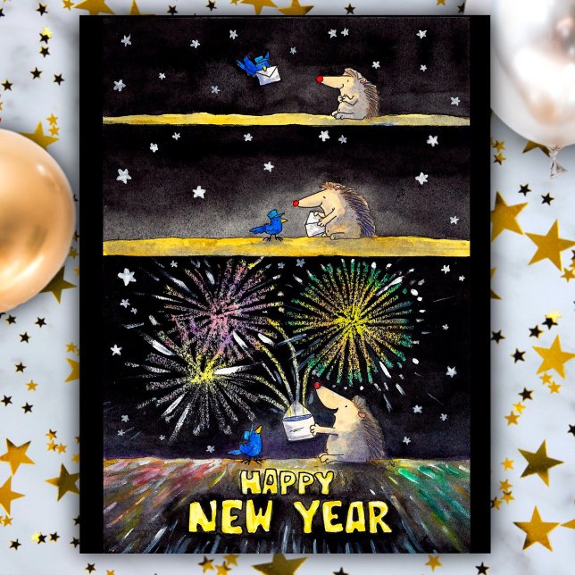 Cartes Pour Fêtes Annuelles Happy New Year postcard par Nicole Janes (Créateur téléchargé)