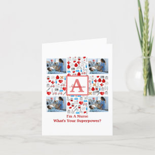 Cartes Pour Fêtes Annuelles Happy Nurses Day 4 photo collage croix monogramme