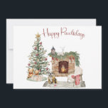 Cartes Pour Fêtes Annuelles Happy Pawlidays Chien Design - Français Bulldog<br><div class="desc">Célébrez cette saison des Fêtes avec notre adorable design Happy Pawlidays Dog, spécialement créé pour tous les amoureux de les chiens là-bas. Soyez à l'aise avec vos amis en fureur et présentez votre amour pour eux avec notre design de Noël à l'aquarelle mignon et charmant. Ne manquez pas cette occasion...</div>