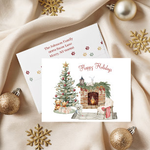 Cartes Pour Fêtes Annuelles Happy Pawlidays Chien Design - Maltais