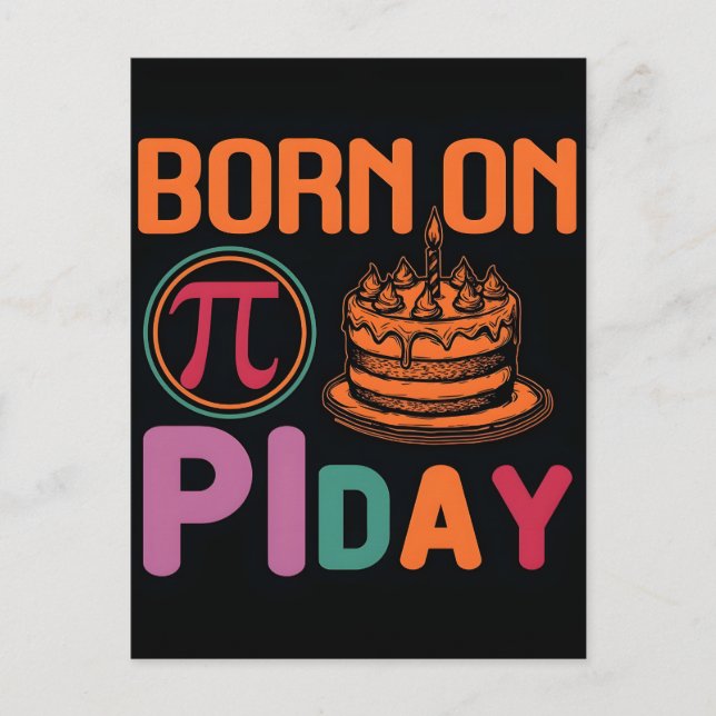 Cartes Pour Fêtes Annuelles Happy Pi Day 2026 Math Nerd Celebration (Devant)