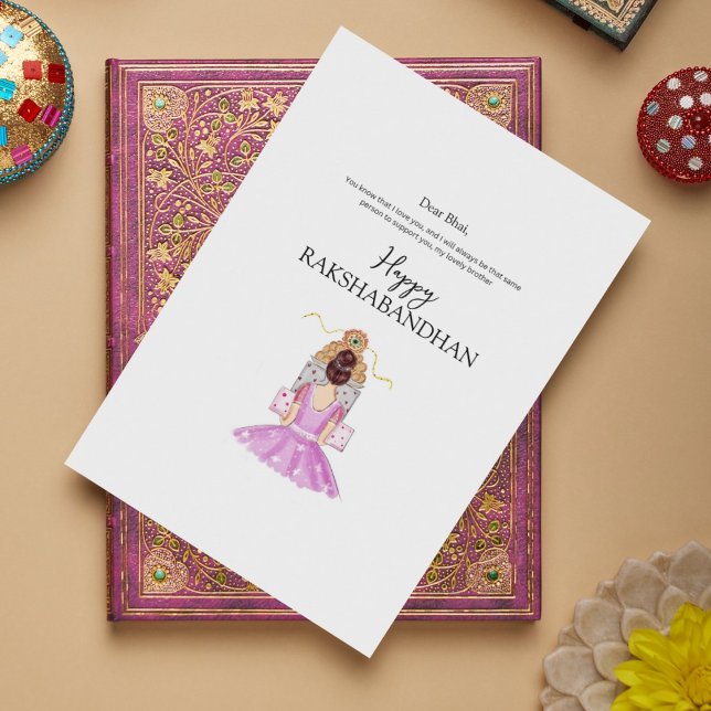 Cartes Pour Fêtes Annuelles happy rakhi, rakshabandhan, festival indien, (Créateur téléchargé)