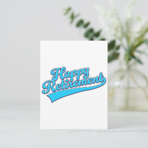 Cartes Pour Fêtes Annuelles Happy Retirement Blue édition
