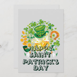 Cartes Pour Fêtes Annuelles Happy Saint Patrick's Day 