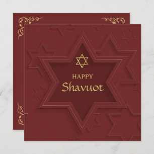 Cartes Pour Fêtes Annuelles Happy Shavuot Elegant 