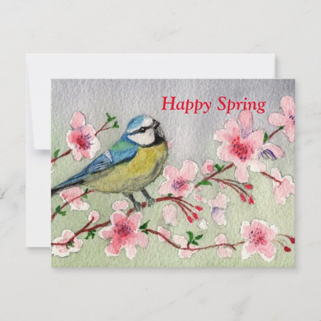 Cartes Pour Fêtes Annuelles Happy Spring (Devant)