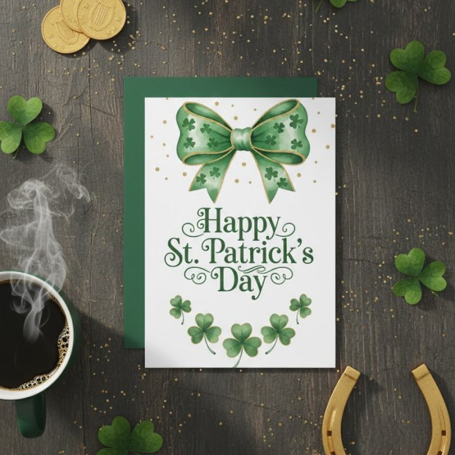 Cartes Pour Fêtes Annuelles Happy St Patrick’s Day Irish Greeting Card (Créateur téléchargé)