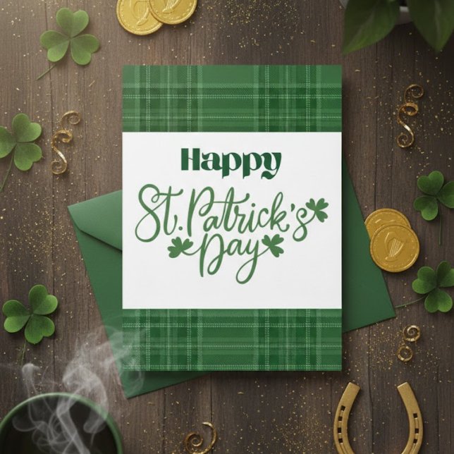 Cartes Pour Fêtes Annuelles Happy St Patrick’s Day Irish Greeting Card (Créateur téléchargé)