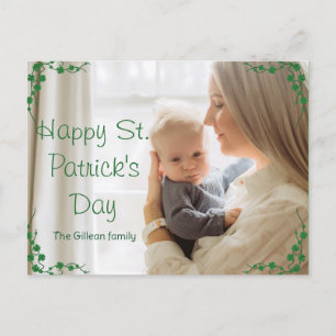 Cartes Pour Fêtes Annuelles Happy St. patrick's day Shamrock maman & bébé phot