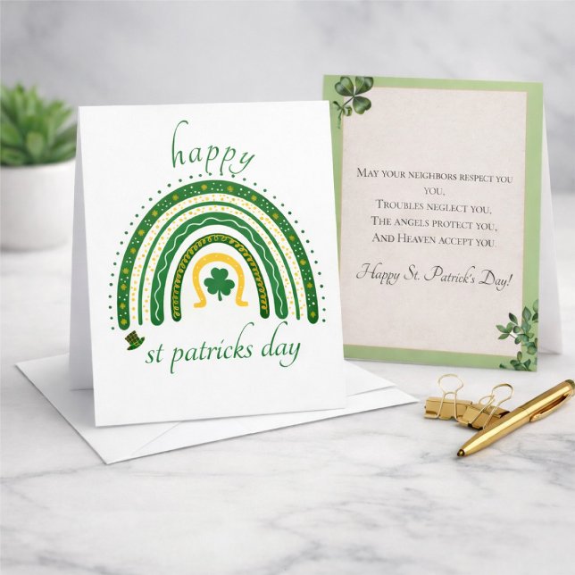 Cartes Pour Fêtes Annuelles Happy St Saint Patrick's Day (Créateur téléchargé)