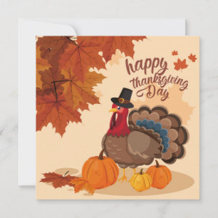 Cartes Pour Fêtes Annuelles Happy Thanksgiving