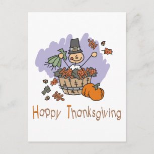 Cartes Pour Fêtes Annuelles Happy Thanksgiving