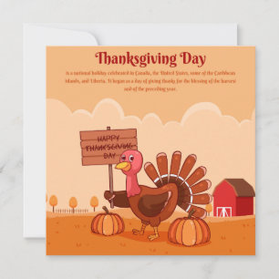Cartes Pour Fêtes Annuelles Happy Thanksgiving