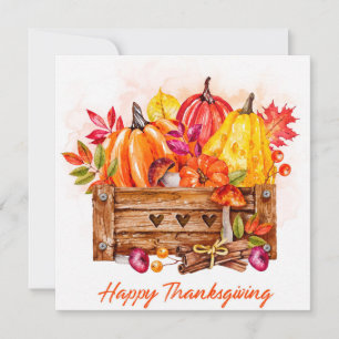 Cartes Pour Fêtes Annuelles Happy Thanksgiving