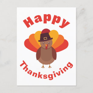 Cartes Pour Fêtes Annuelles Happy Thanksgiving