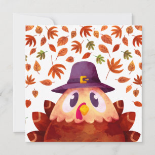 Cartes Pour Fêtes Annuelles Happy Thanksgiving