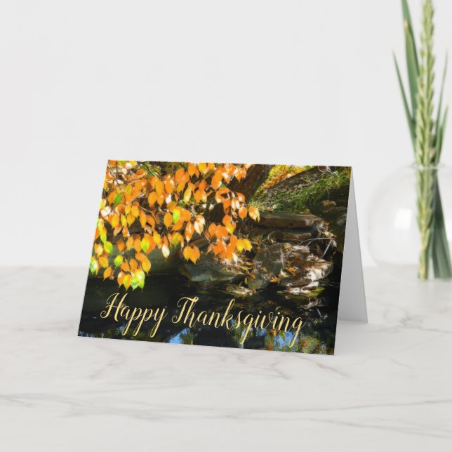Cartes Pour Fêtes Annuelles Happy Thanksgiving (Devant)