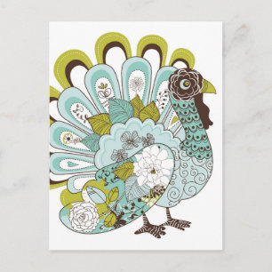 Cartes Pour Fêtes Annuelles Happy Thanksgiving Beautiful Turkey Card 2