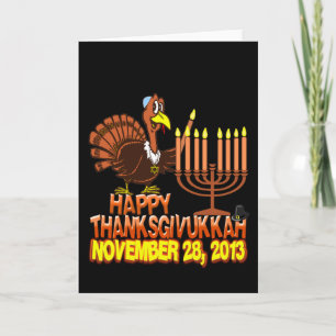 Cartes Pour Fêtes Annuelles Happy Thanksgivukkah Hanukkah Thanksgiving Cards