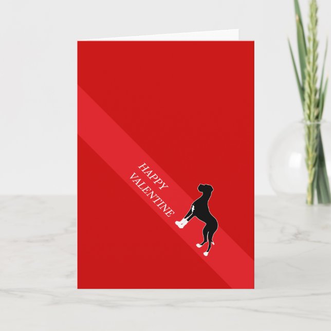 Cartes Pour Fêtes Annuelles Happy Valentine Grand Danois (Devant)