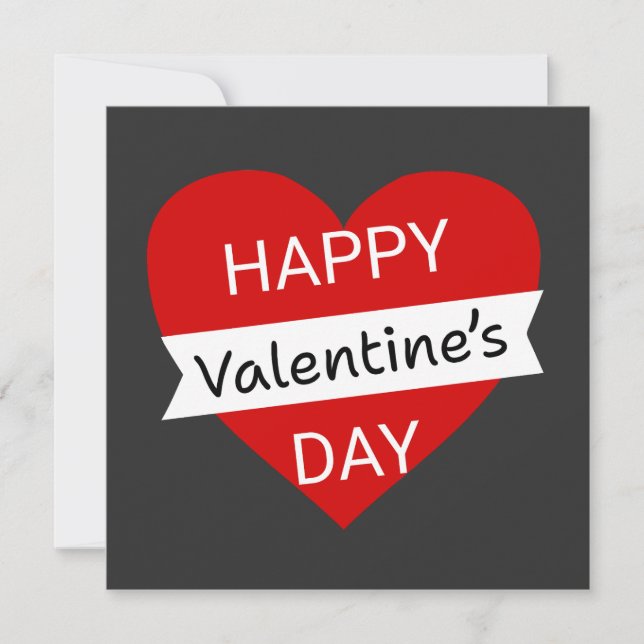 Cartes Pour Fêtes Annuelles Happy Valentine’s Day – Cute Valentine Love (Devant)