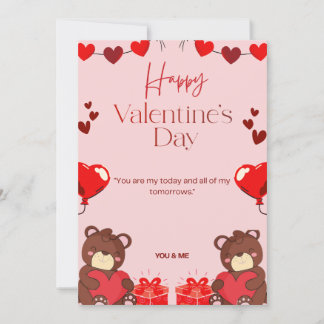 Cartes Pour Fêtes Annuelles Happy Valentine’s Day Greeting Card