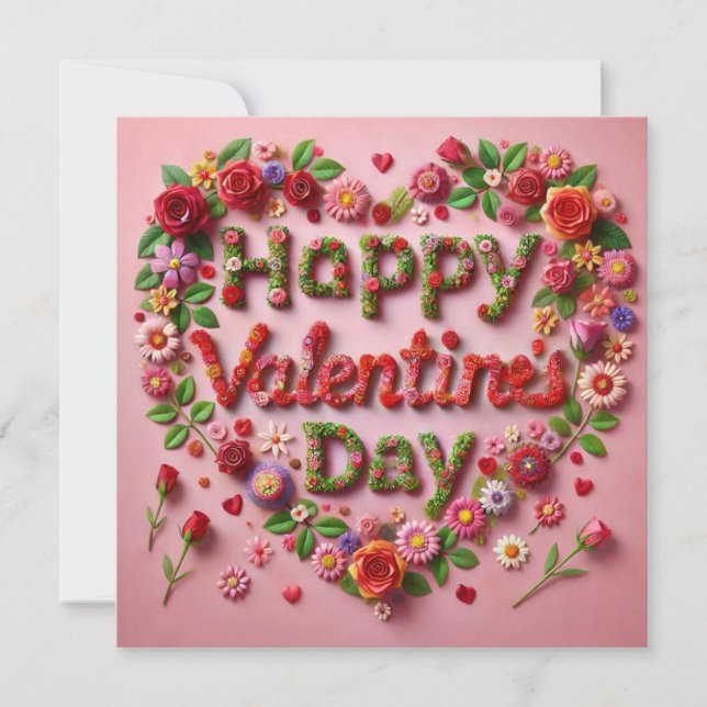Cartes Pour Fêtes Annuelles Happy Valentines Day Cards  (Devant)