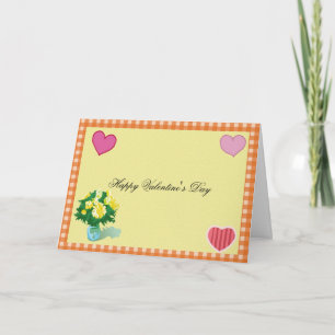 Cartes Pour Fêtes Annuelles Happy Valentine's Day, country style