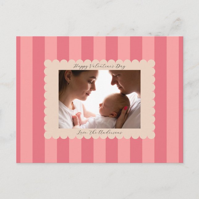 Cartes Pour Fêtes Annuelles Happy Valentine's Day Custom Photograph Modern (Devant)