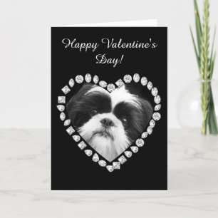 Cartes Pour Fêtes Annuelles Happy Valentine's Day Shih Tzu greeting card