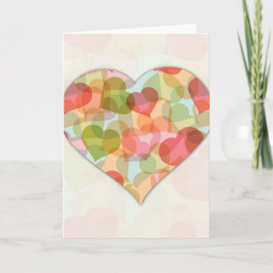 Cartes Pour Fêtes Annuelles Happy Valentines Day with colorful hearts