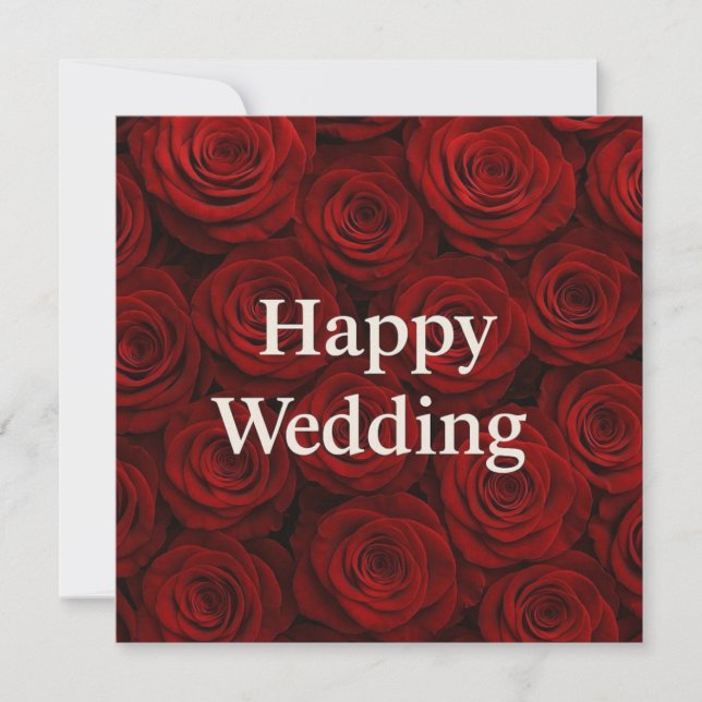 Cartes Pour Fêtes Annuelles Happy Wedding Greeting Cards  (Devant)