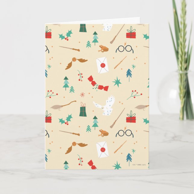 Cartes Pour Fêtes Annuelles Harry Potter | Motif d'icône de vacances (Devant)