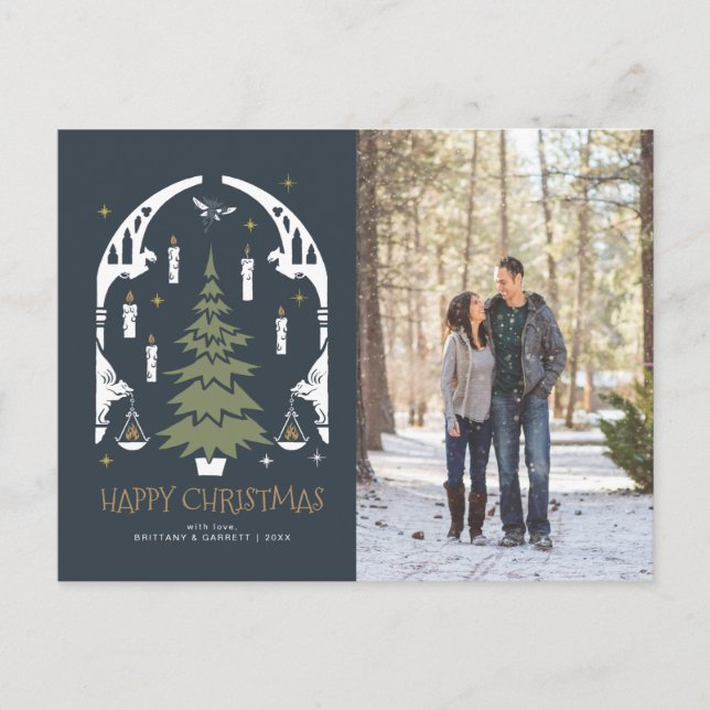 Cartes Pour Fêtes Annuelles HARRY POTTER™ Sapin de Noël Magique (Devant)