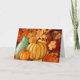 Cartes Pour Fêtes Annuelles Harvest Blessing Thanksgiving