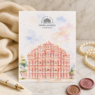 Cartes Pour Fêtes Annuelles Hawa Mahal, Jaipur Inde   Beau Paysage