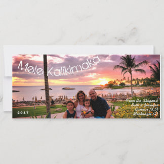 Cartes Pour Fêtes Annuelles Hawaii Joyeux Noël Mele Kalikimaka