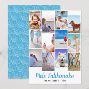 Cartes Pour Fêtes Annuelles Hawaiian Mele Kalikimaka Photo Collage de Noël