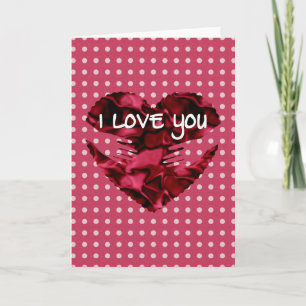 Cartes Pour Fêtes Annuelles Heart in hand I Love You Valentine Greeting Card