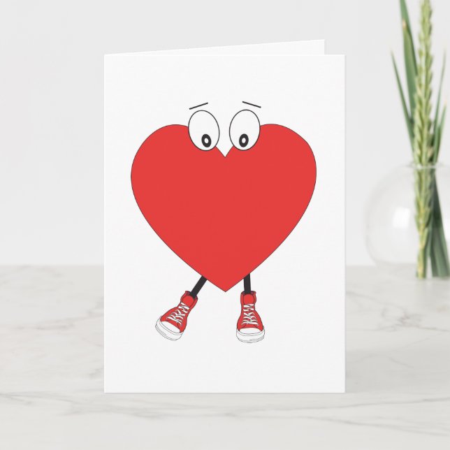 Cartes Pour Fêtes Annuelles Heart Shape (Devant)