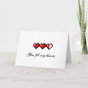 Cartes Pour Fêtes Annuelles Heart Valentine Love Card