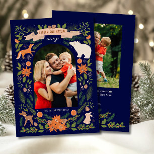 Cartes Pour Fêtes Annuelles Heaven and Nature Sing Bois de Noël 2 Photo Noël
