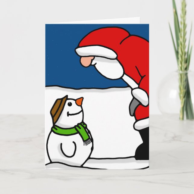 Cartes Pour Fêtes Annuelles Hello M. Santa (Devant)